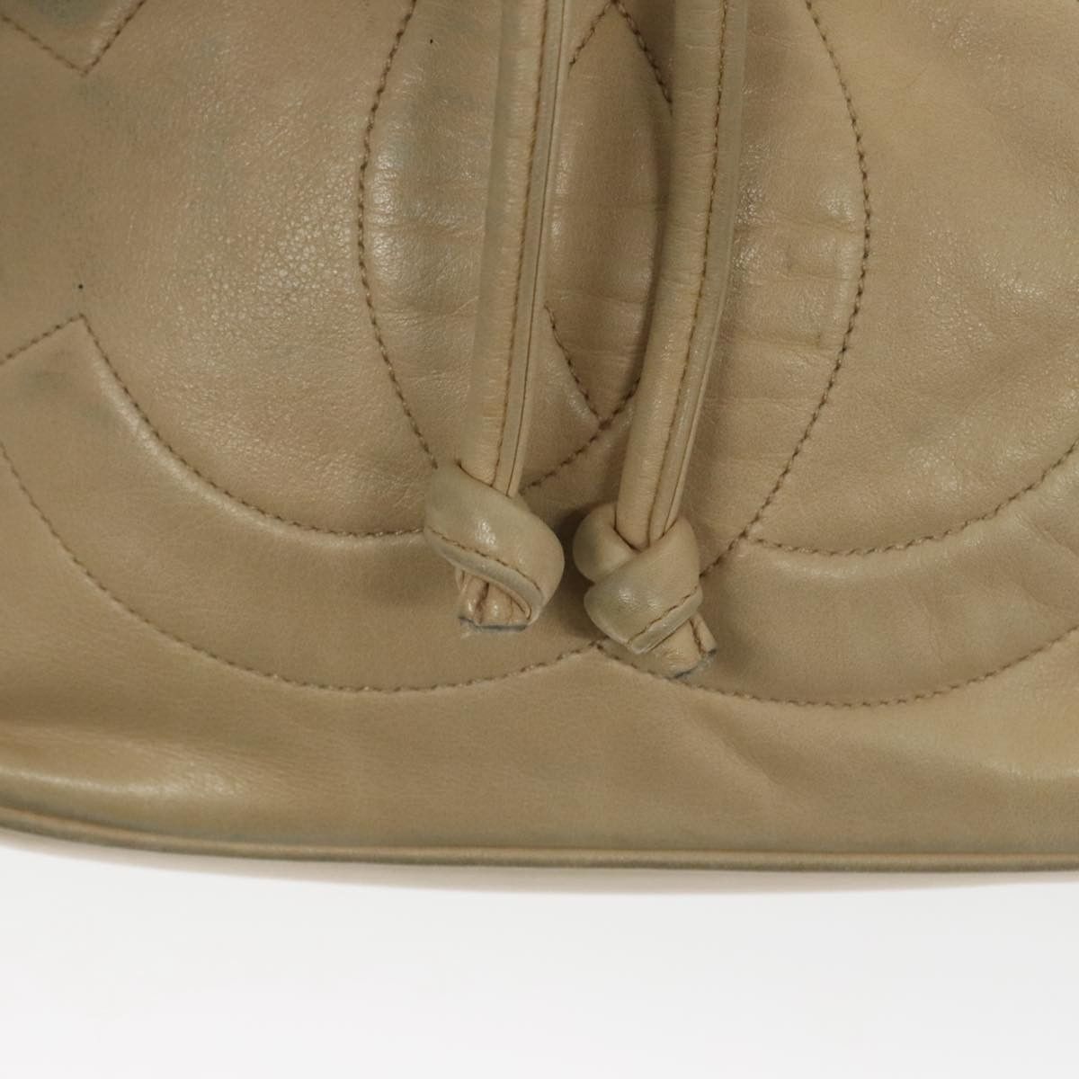 Chanel Cc Beige Calfskin Shoulder Bag (Pre-Owned) Size ONE SIZE - 14 Thumbnail