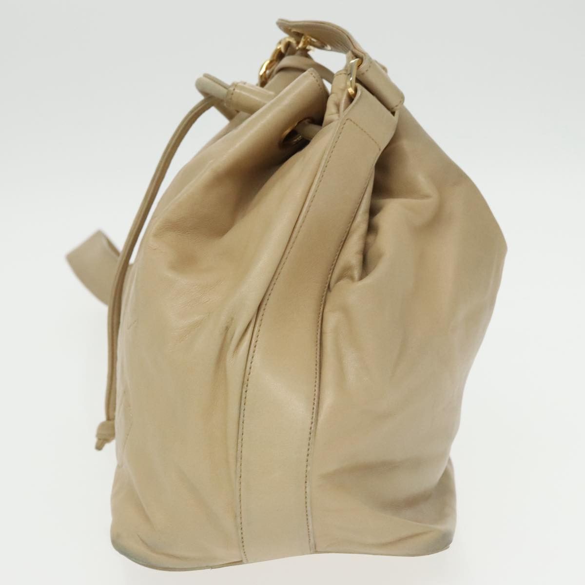 Chanel Cc Beige Calfskin Shoulder Bag (Pre-Owned) Size ONE SIZE - 3 Thumbnail
