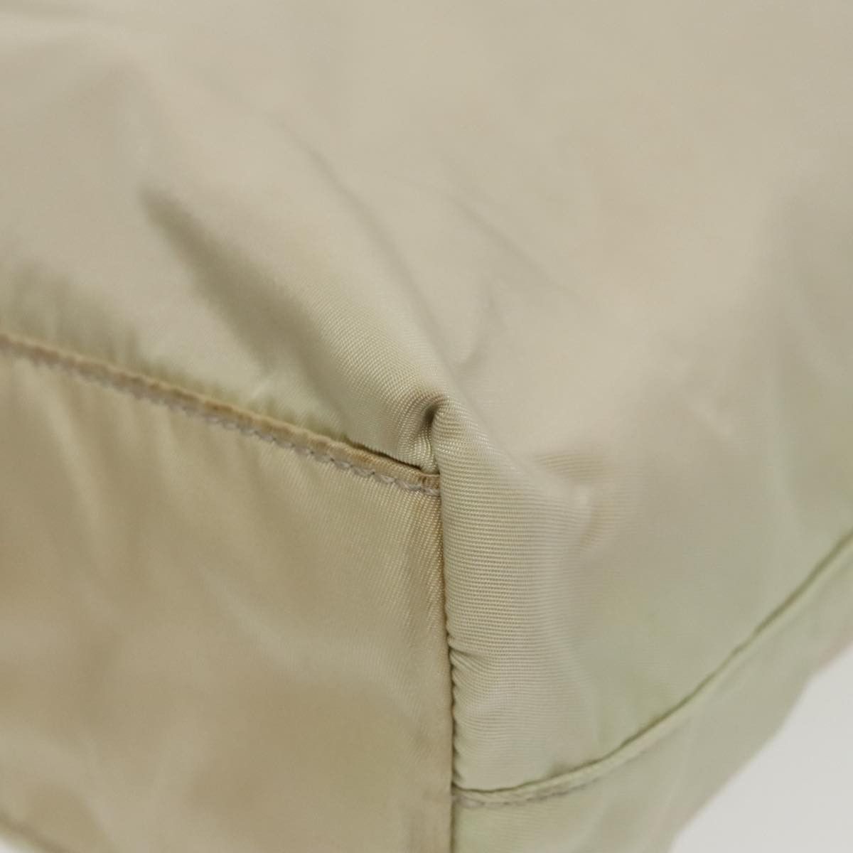 Re-Nylon Beige Synthetic Handbag (Pre-Owned)