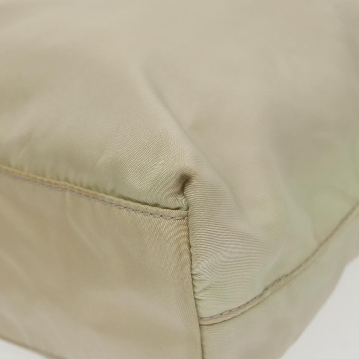 Re-Nylon Beige Synthetic Handbag (Pre-Owned)