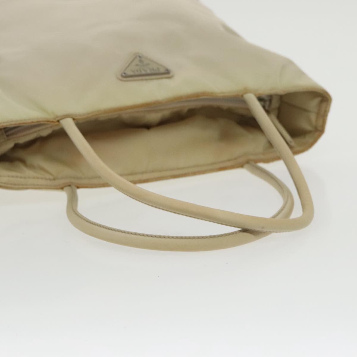 Re-Nylon Beige Synthetic Handbag (Pre-Owned)