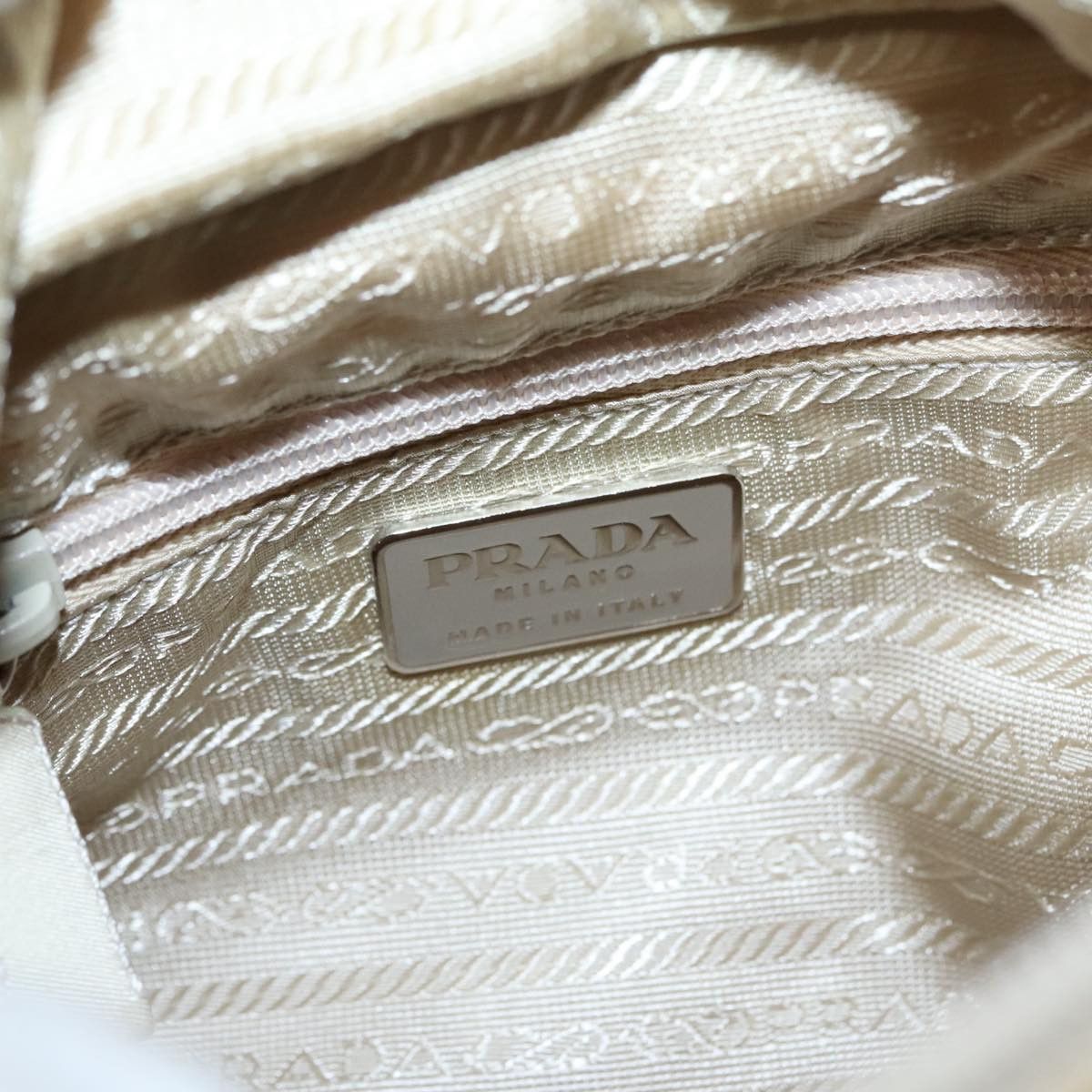 Re-Nylon Beige Synthetic Handbag (Pre-Owned)