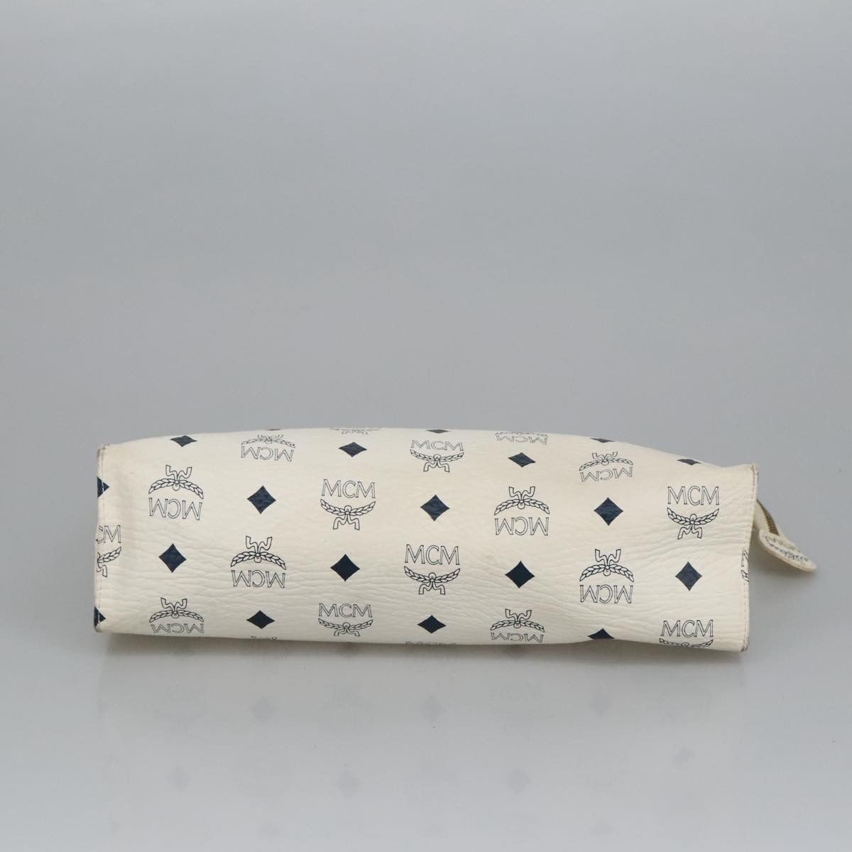 MCM Visetos White Canvas Clutch Bag (Pre-Owned) Size ONE SIZE - 9 Thumbnail