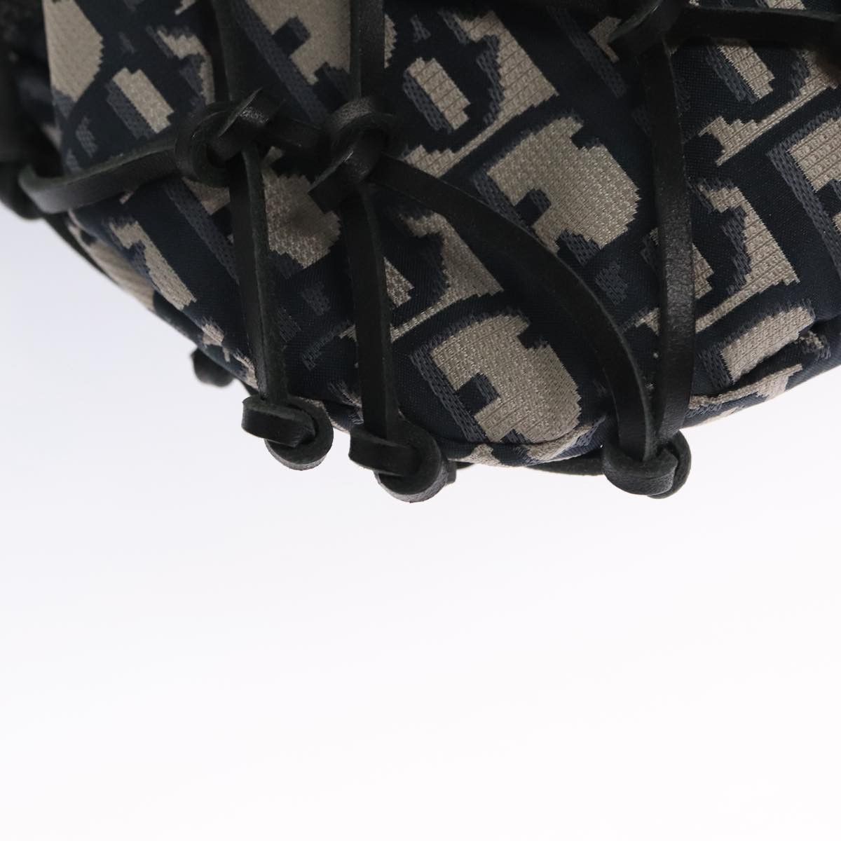 Dior Trotter Navy Canvas Handbag (Pre-Owned) Size ONE SIZE - 18 Thumbnail