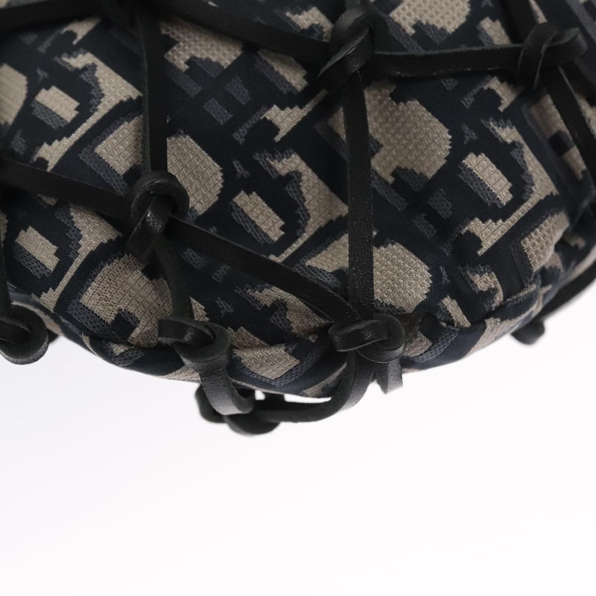 Dior Trotter Navy Canvas Handbag (Pre-Owned) Size ONE SIZE - 20 Thumbnail