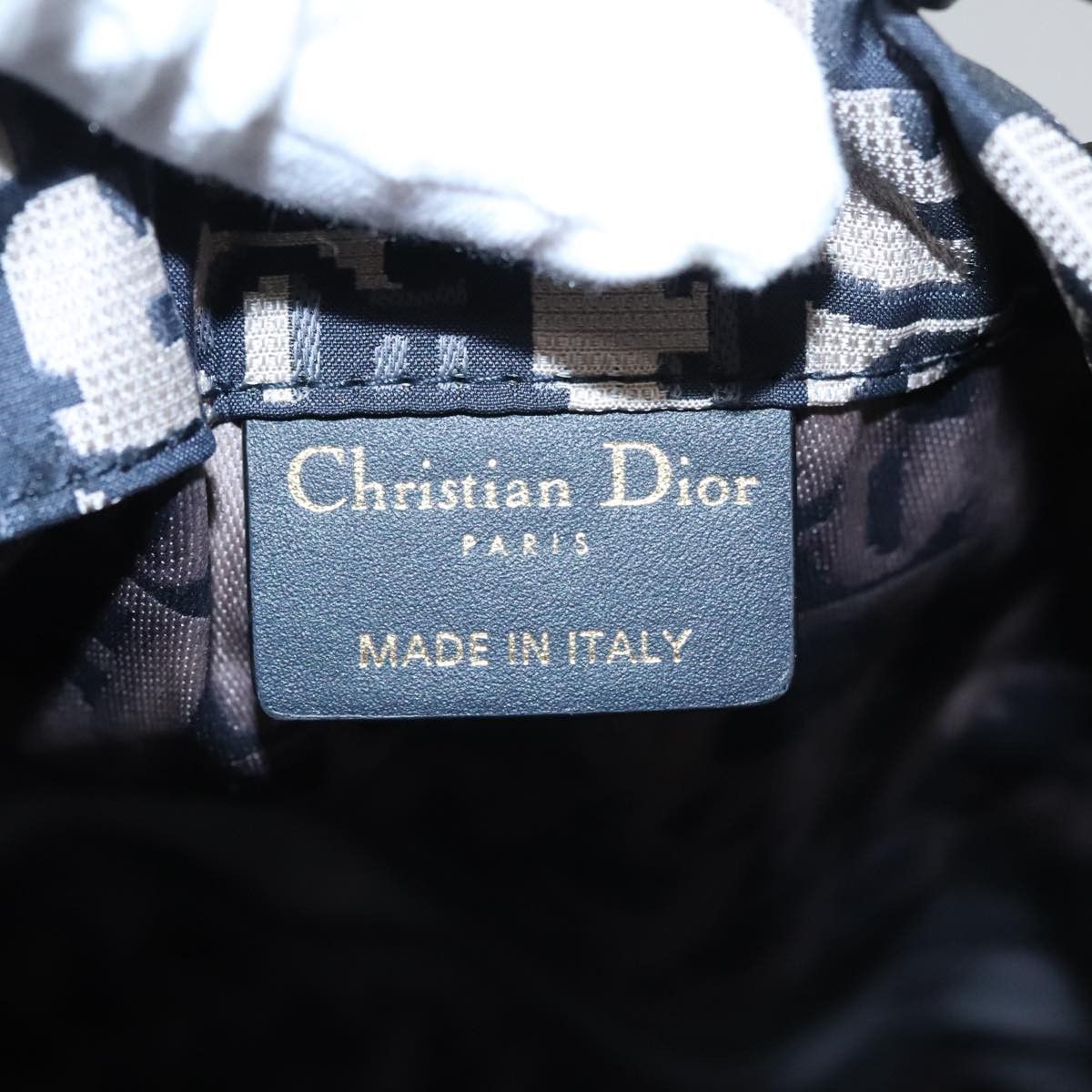Dior Trotter Navy Canvas Handbag (Pre-Owned) Size ONE SIZE - 9 Thumbnail