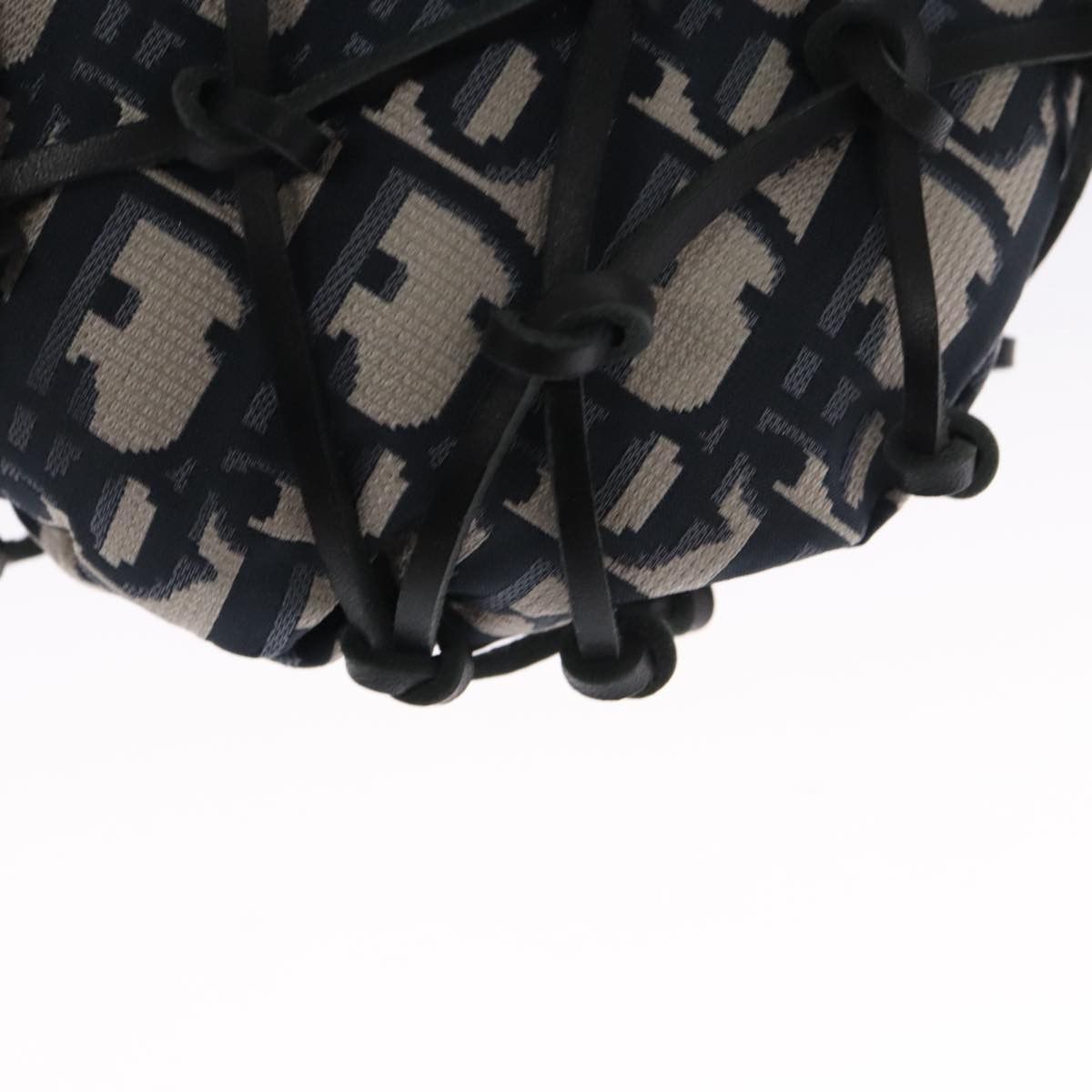 Dior Trotter Navy Canvas Handbag (Pre-Owned) Size ONE SIZE - 19 Thumbnail