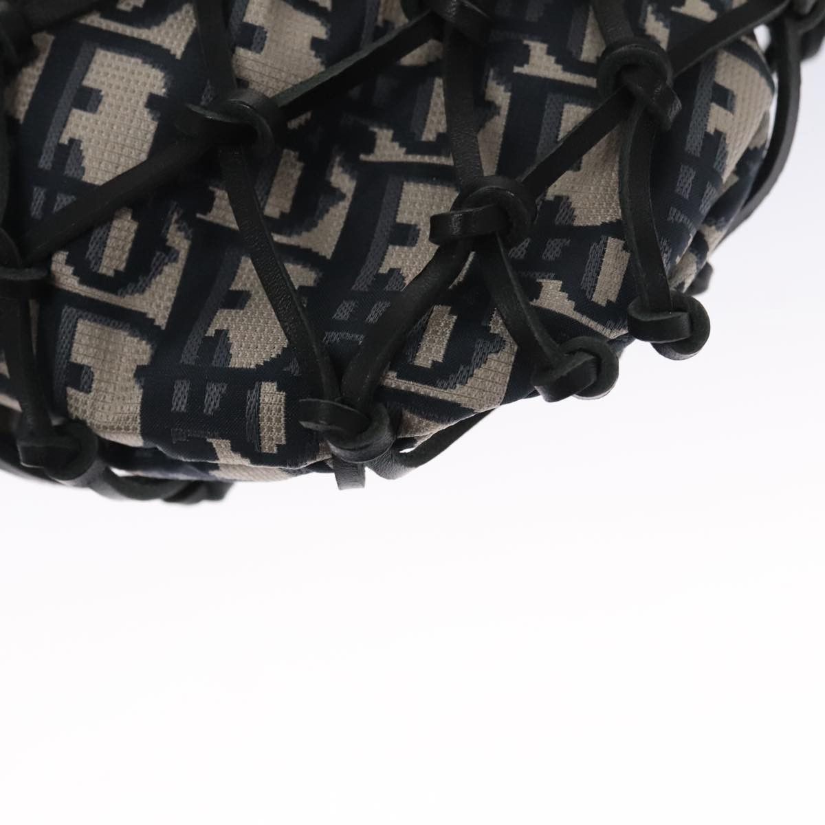 Dior Trotter Navy Canvas Handbag (Pre-Owned) Size ONE SIZE - 6 Thumbnail