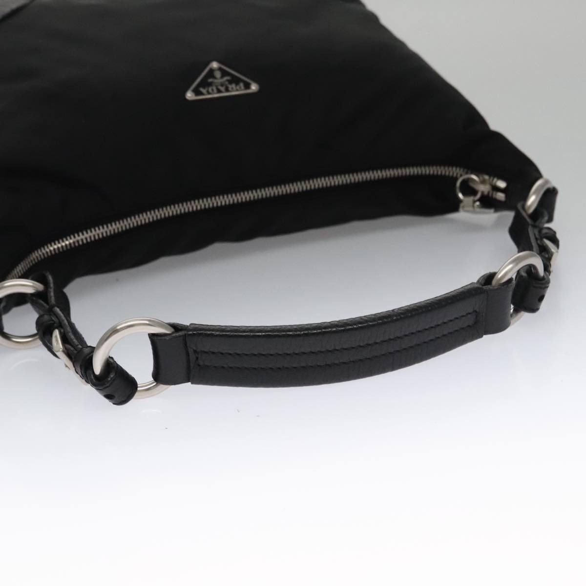 Prada Tessuto Black Synthetic Shoulder Bag (Pre-Owned) Size ONE SIZE - 4 Thumbnail