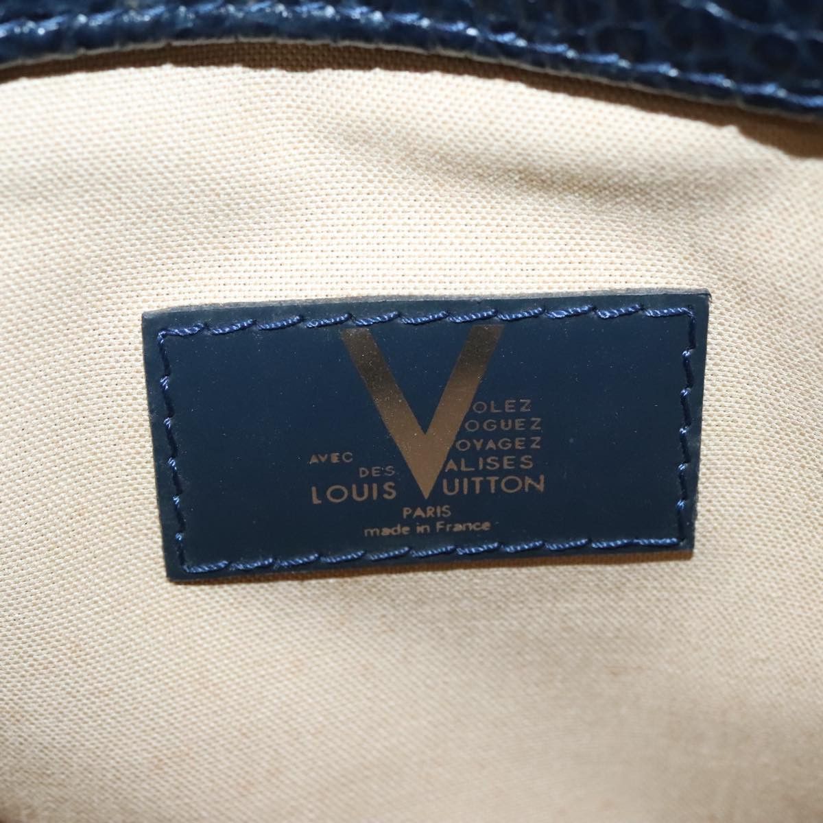 Louis Vuitton Cabas Navy Wool Handbag (Pre-Owned) Size ONE SIZE - 10 Thumbnail