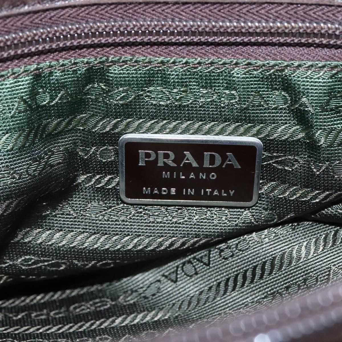Prada Khaki Synthetic Tote Bag (Pre-Owned) Size ONE SIZE - 10 Thumbnail