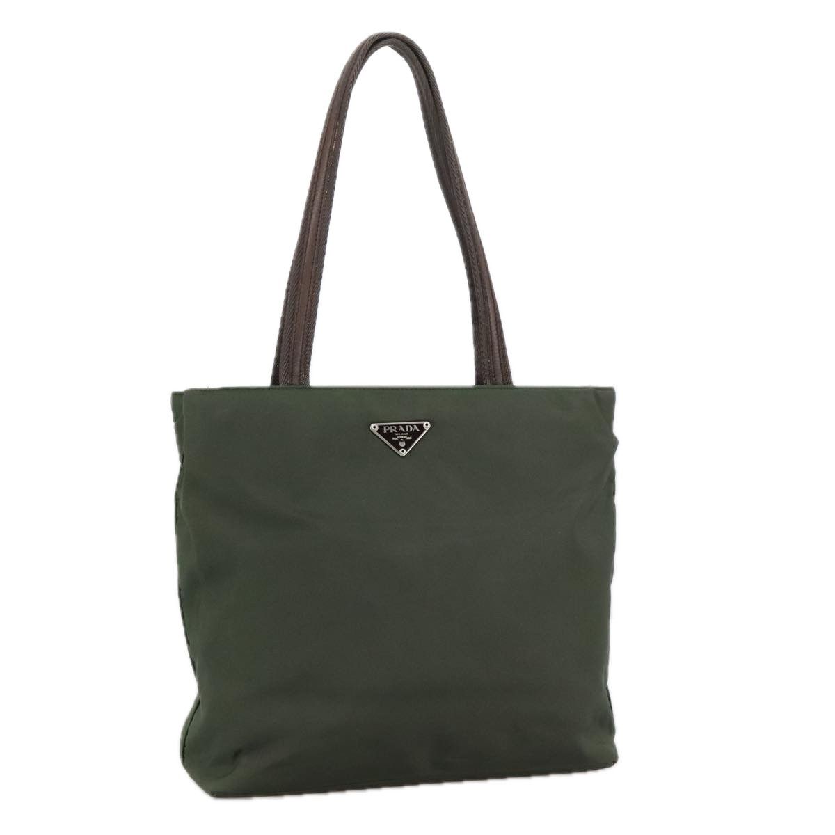 Prada Khaki Synthetic Tote Bag (Pre-Owned) Size ONE SIZE - 12 Thumbnail