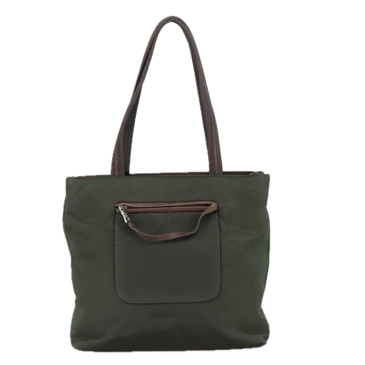 Prada Khaki Synthetic Tote Bag (Pre-Owned) Size ONE SIZE - 2 Thumbnail