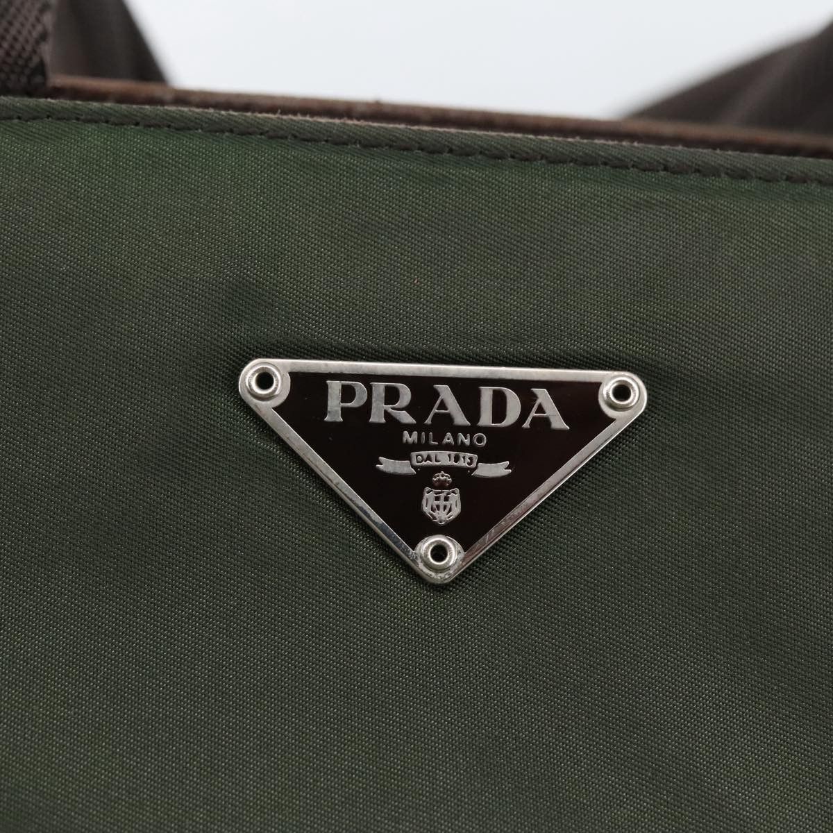 Prada Khaki Synthetic Tote Bag (Pre-Owned) Size ONE SIZE - 19 Thumbnail