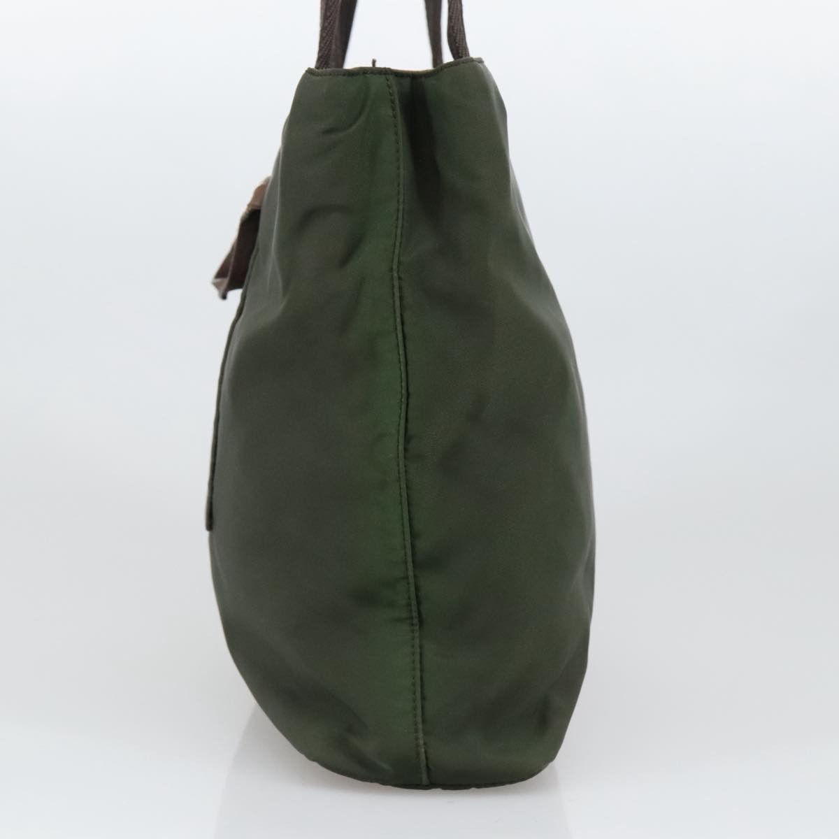 Prada Khaki Synthetic Tote Bag (Pre-Owned) Size ONE SIZE - 3 Thumbnail