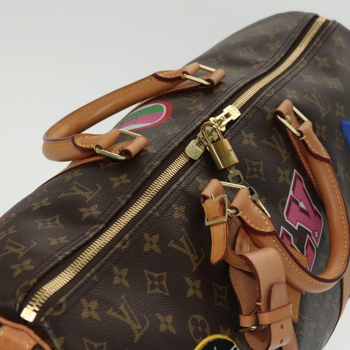 Louis Vuitton Keepall Bandouliere 50 Brown Canvas Travel Bag (Pre-Owned) Size ONE SIZE - 5 Thumbnail