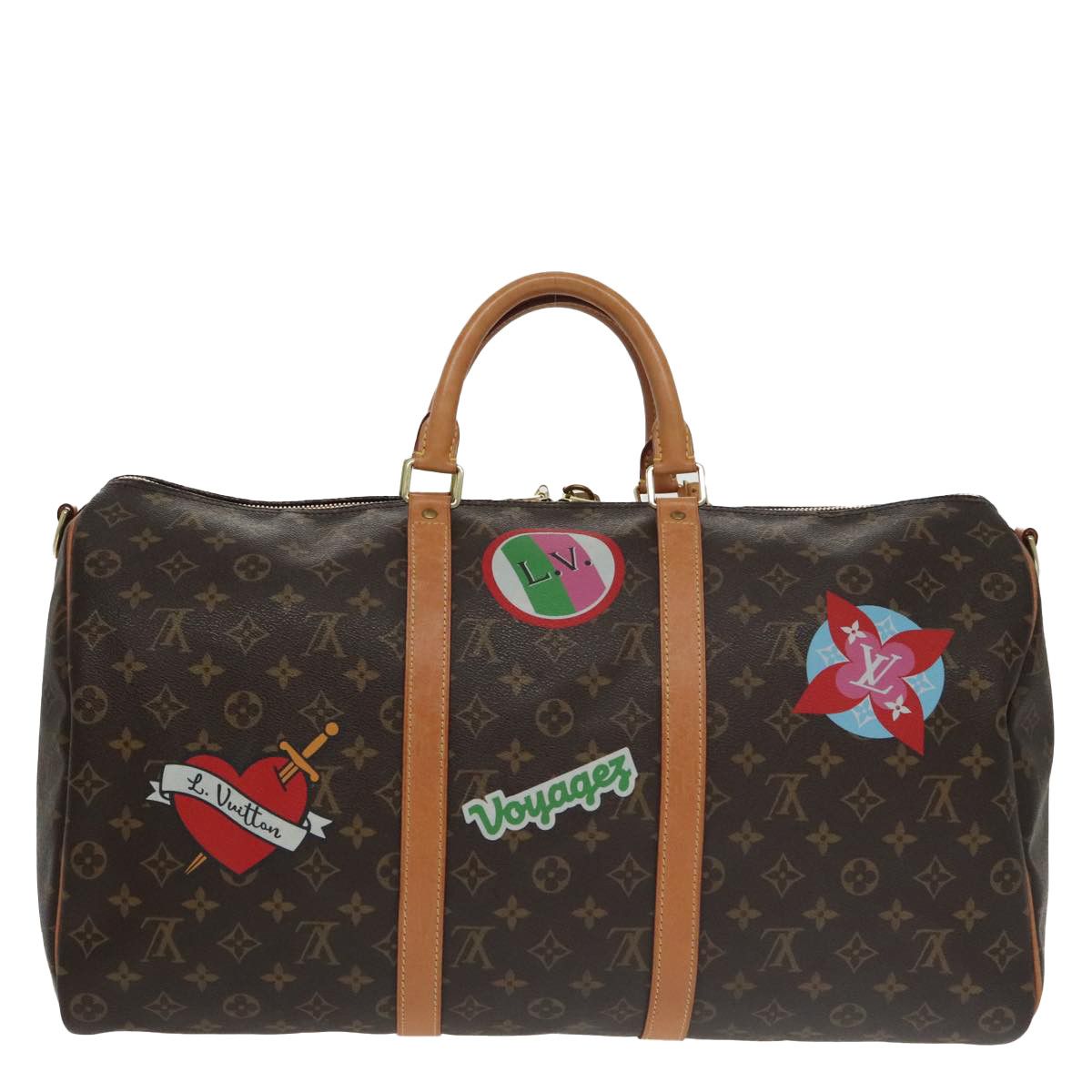 Louis Vuitton Keepall Bandouliere 50 Brown Canvas Travel Bag (Pre-Owned) Size ONE SIZE - 2 Thumbnail