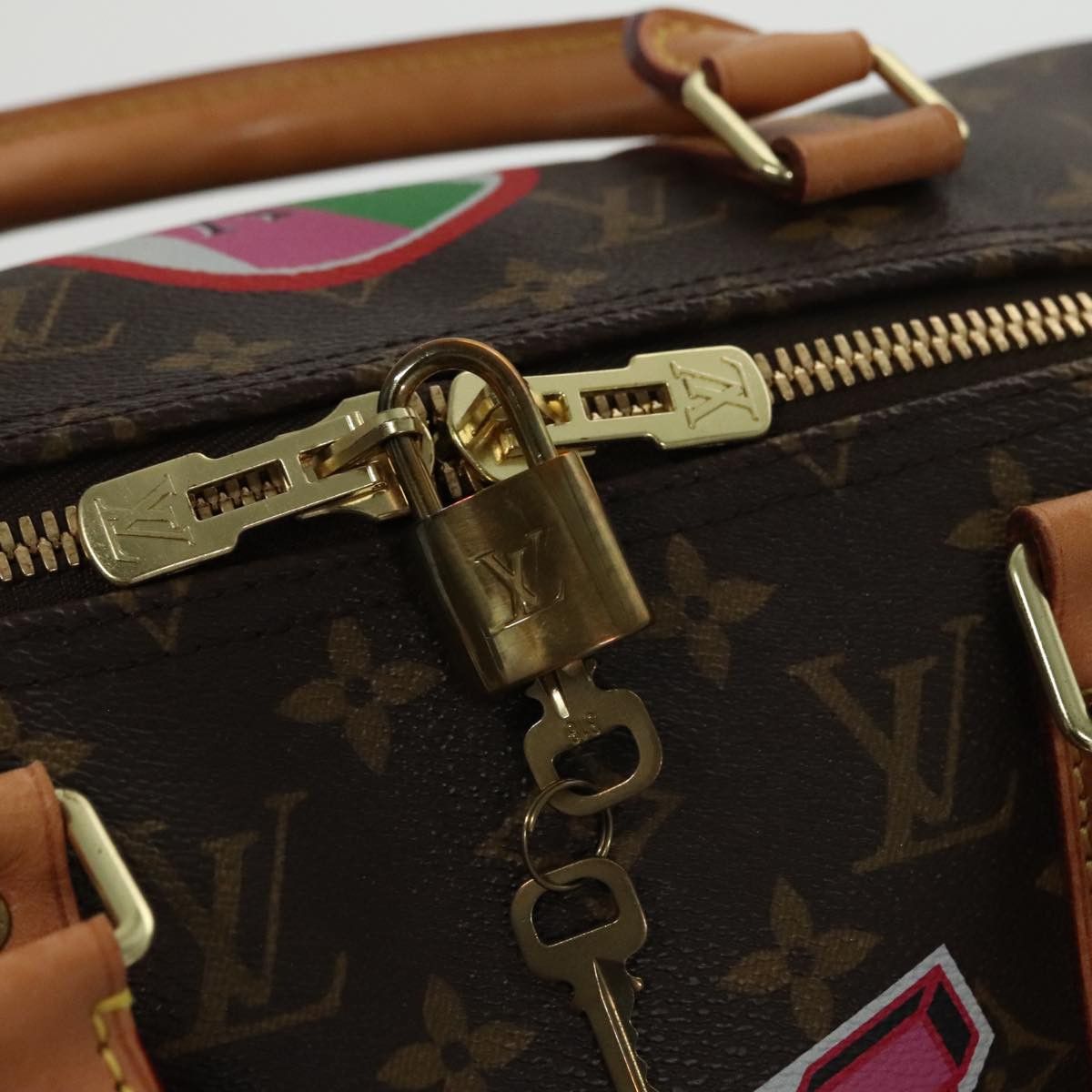 Louis Vuitton Keepall Bandouliere 50 Brown Canvas Travel Bag (Pre-Owned) Size ONE SIZE - 13 Thumbnail