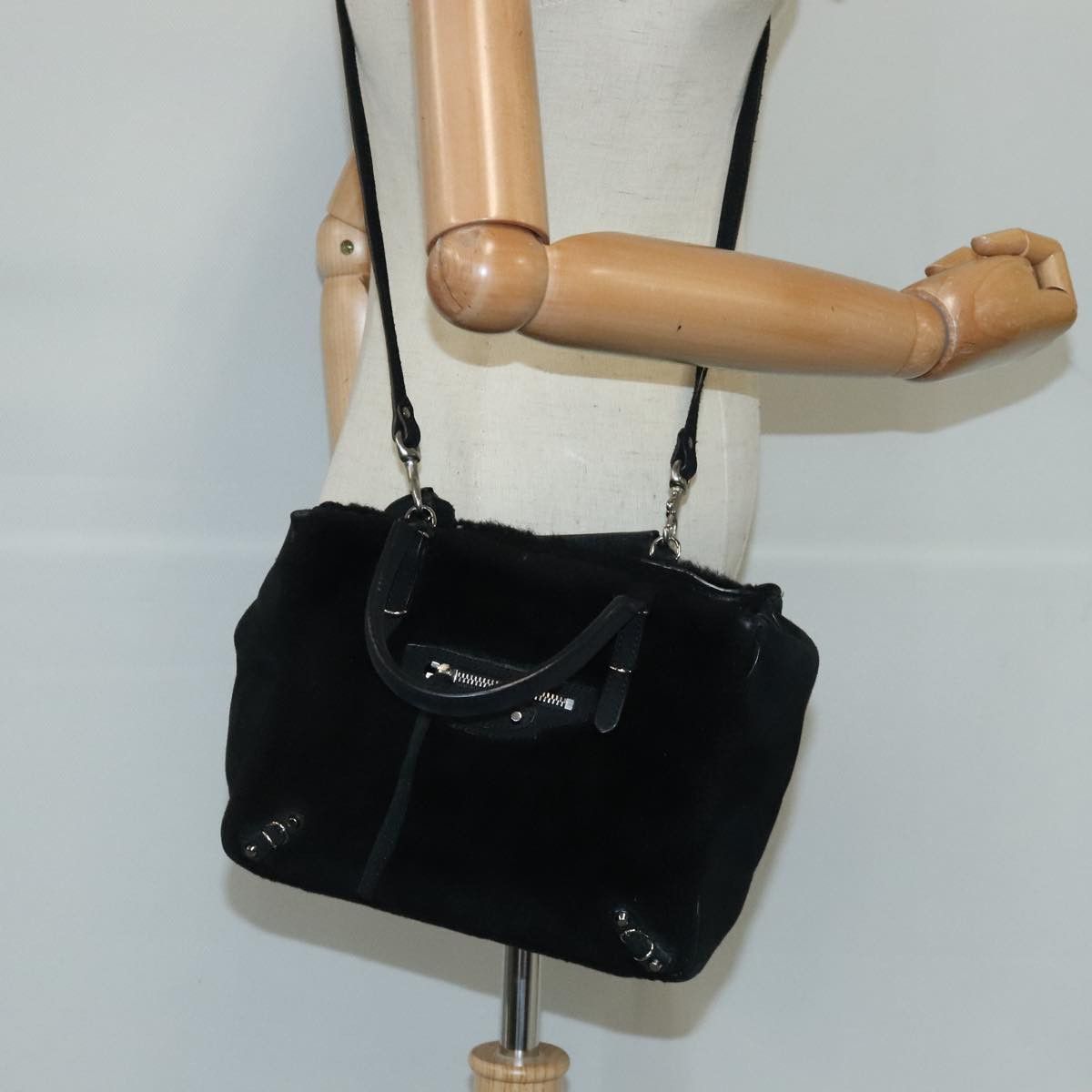 Balenciaga City Black Suede Handbag (Pre-Owned) Size ONE SIZE - 12 Thumbnail
