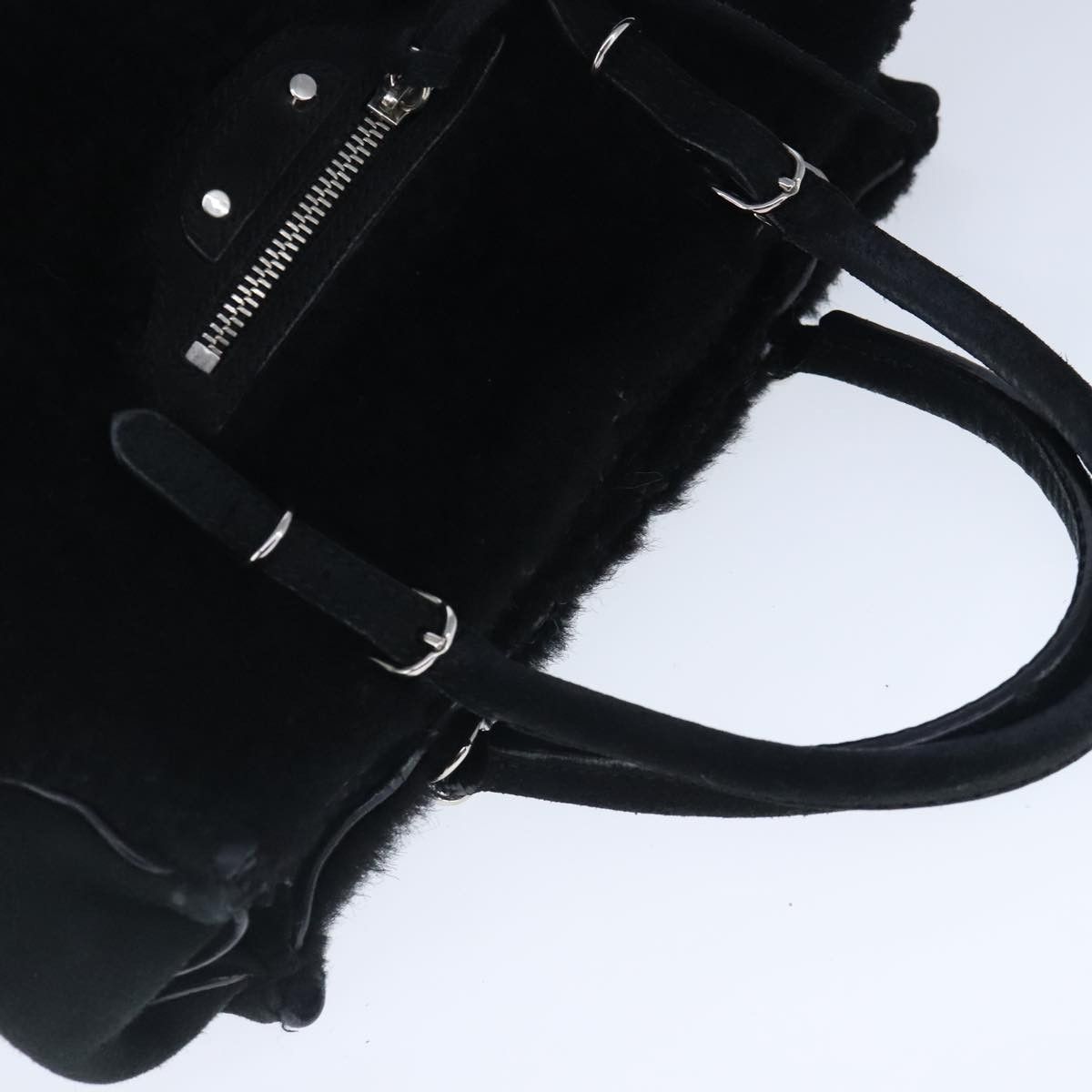 Balenciaga City Black Suede Handbag (Pre-Owned) Size ONE SIZE - 7 Thumbnail