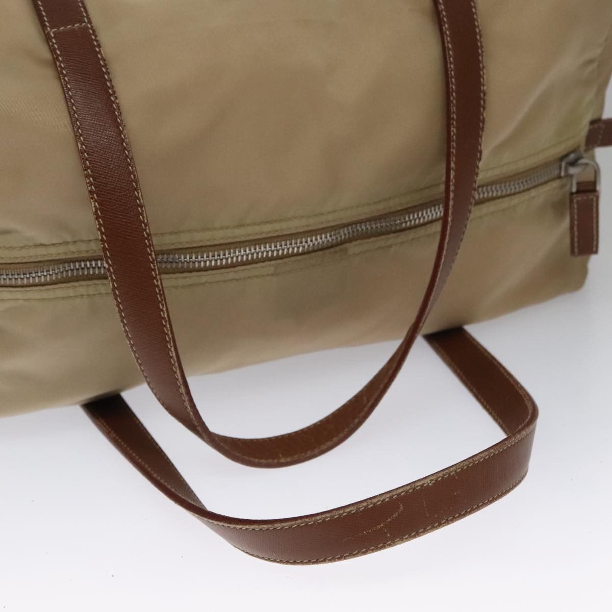 Prada Saffiano Beige Synthetic Handbag (Pre-Owned) Size ONE SIZE - 6 Thumbnail
