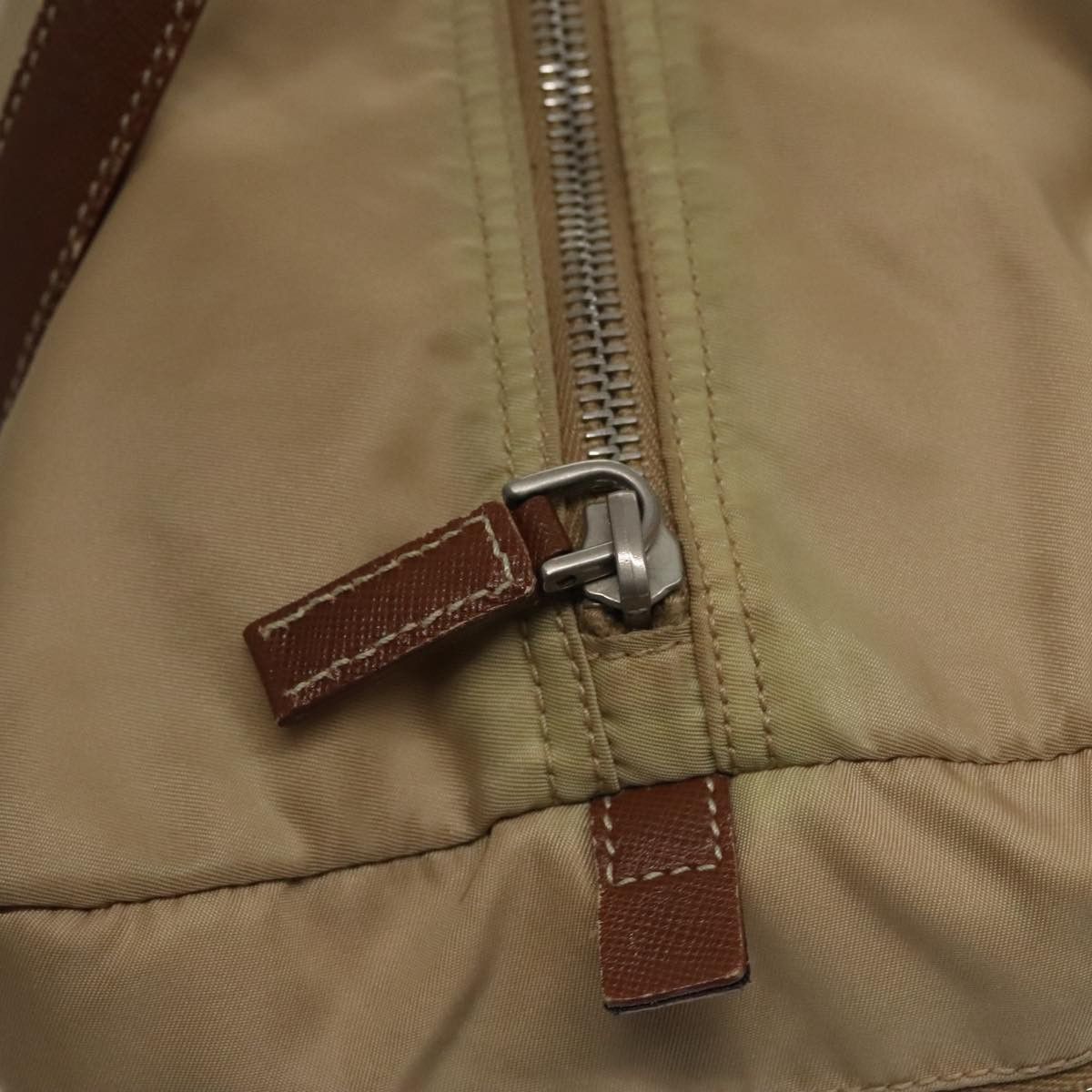 Prada Saffiano Beige Synthetic Handbag (Pre-Owned) Size ONE SIZE - 14 Thumbnail