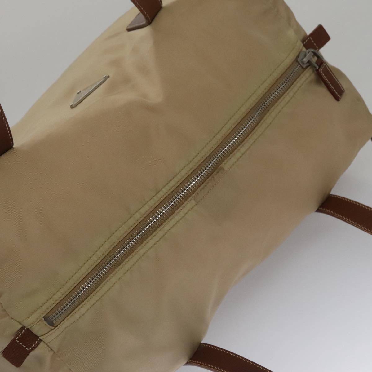 Prada Saffiano Beige Synthetic Handbag (Pre-Owned) Size ONE SIZE - 5 Thumbnail