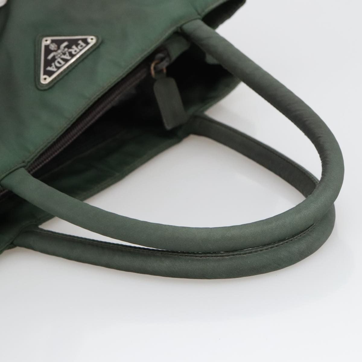 Prada Tessuto Green Synthetic Handbag (Pre-Owned) Size ONE SIZE - 4 Thumbnail