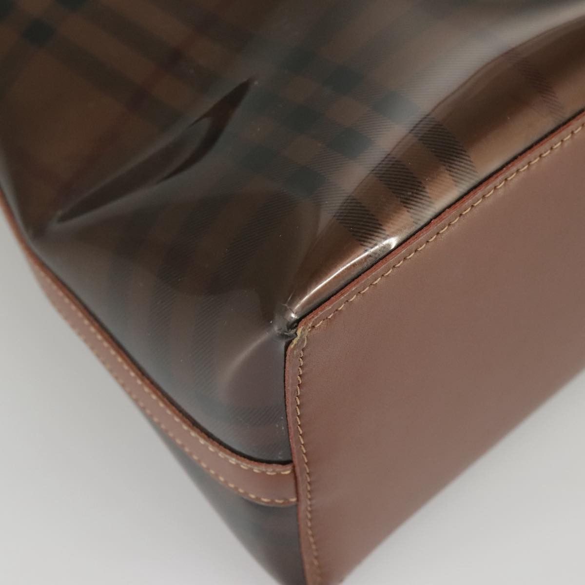 Burberry Brown Vinyl Shoulder Bag (Pre-Owned) Size ONE SIZE - 6 Thumbnail