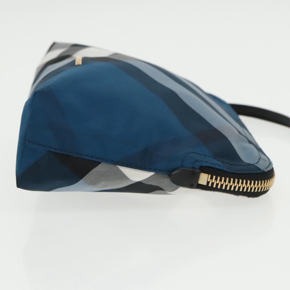 Burberry Nova Check Blue Synthetic Clutch Bag (Pre-Owned) Size ONE SIZE - 4 Thumbnail