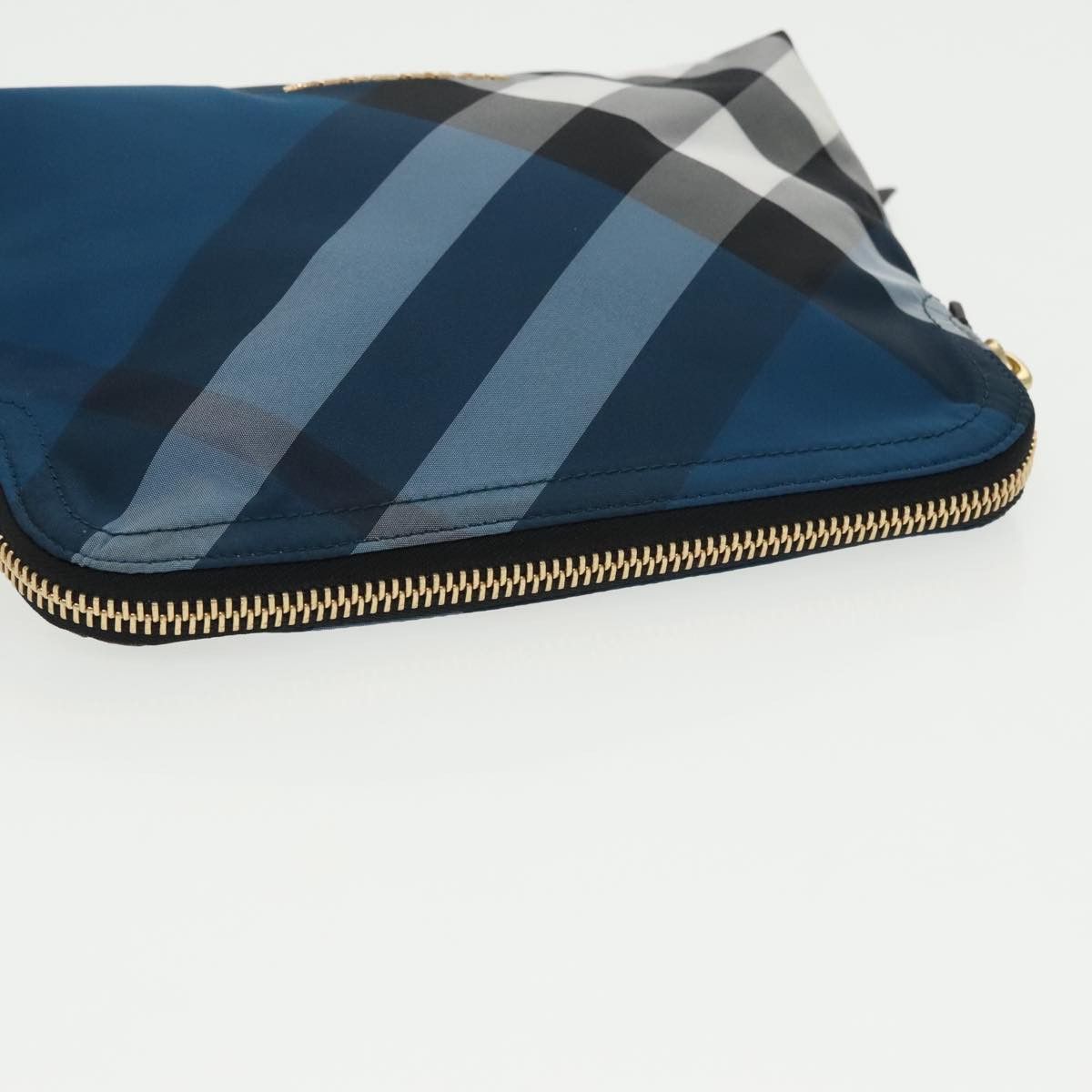 Burberry Nova Check Blue Synthetic Clutch Bag (Pre-Owned) Size ONE SIZE - 14 Thumbnail
