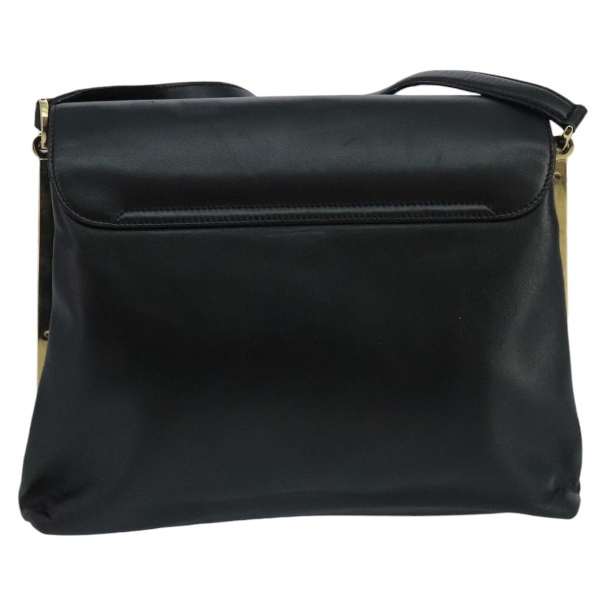 Salvatore Ferragamo Gancini Black Leather Shoulder Bag (Pre-Owned) Size ONE SIZE - 2 Thumbnail