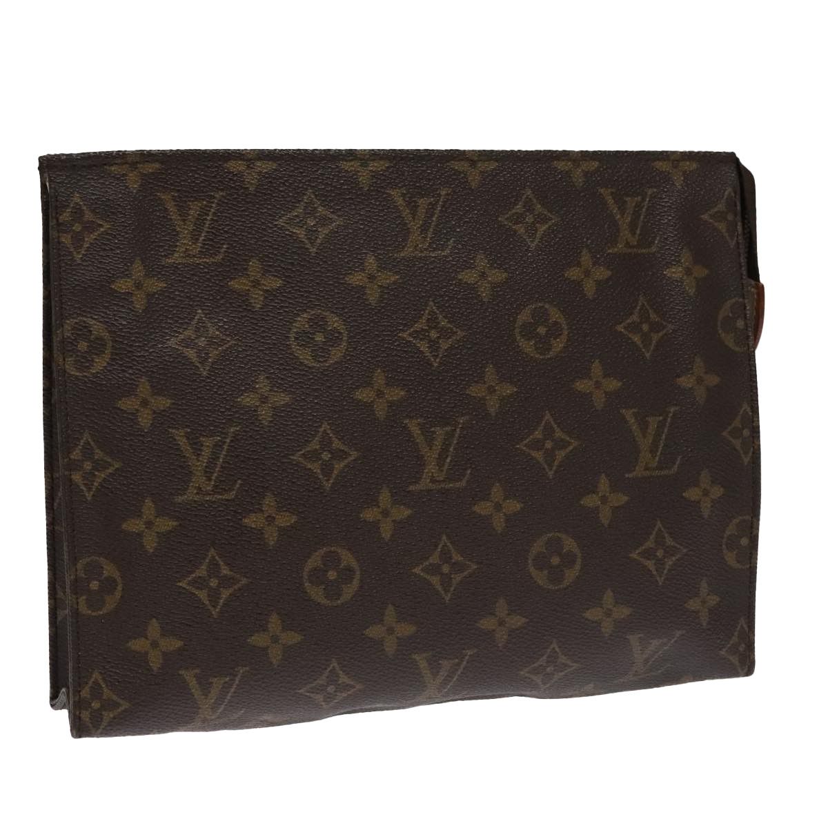 Louis Vuitton Poche Toilette Brown Canvas Clutch Bag (Pre-Owned) Size ONE SIZE - 18 Thumbnail