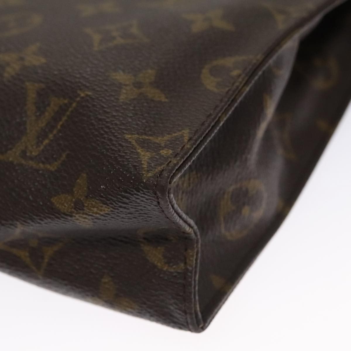 Louis Vuitton Poche Toilette Brown Canvas Clutch Bag (Pre-Owned) Size ONE SIZE - 7 Thumbnail