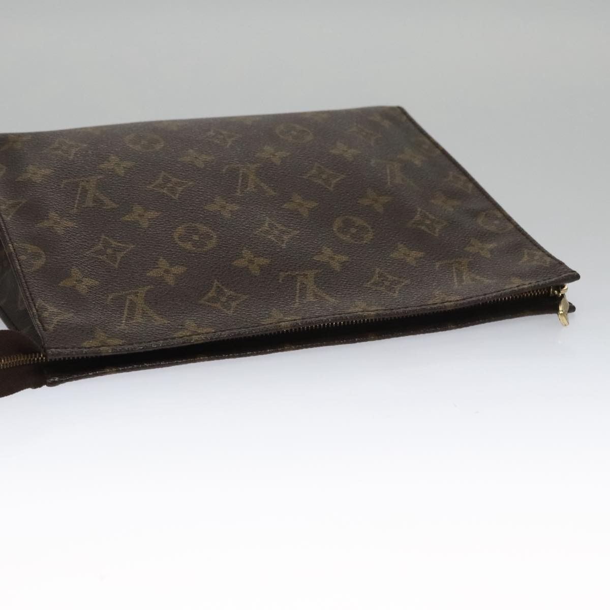 Louis Vuitton Poche Toilette Brown Canvas Clutch Bag (Pre-Owned) Size ONE SIZE - 5 Thumbnail