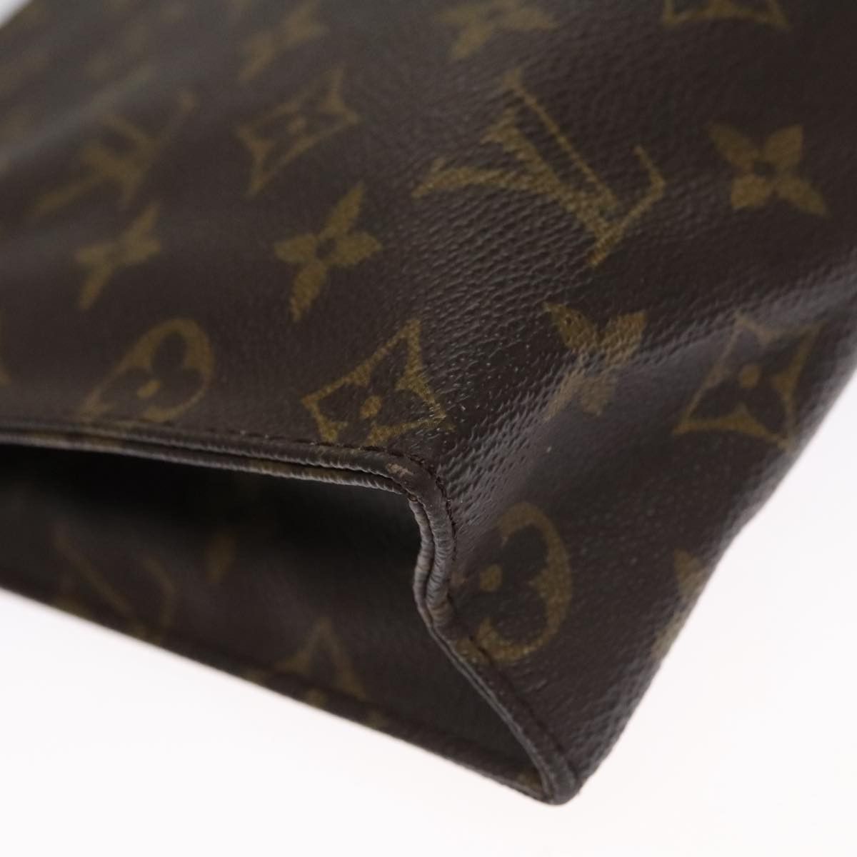 Louis Vuitton Poche Toilette Brown Canvas Clutch Bag (Pre-Owned) Size ONE SIZE - 8 Thumbnail
