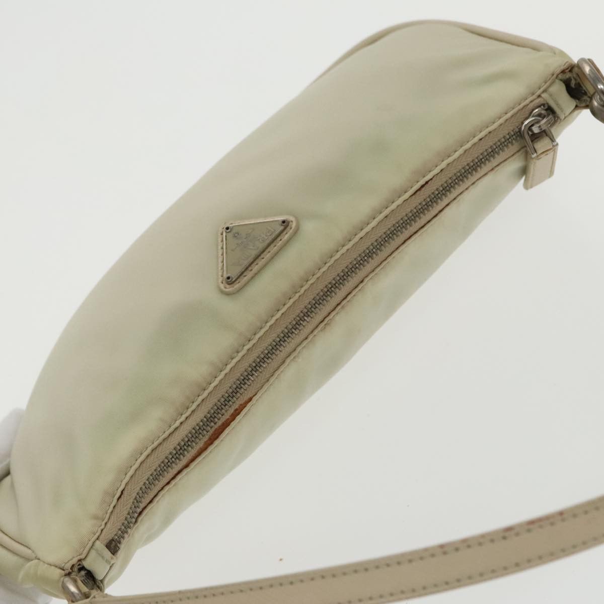 Prada Tessuto Ecru Synthetic Handbag (Pre-Owned) Size ONE SIZE - 14 Thumbnail