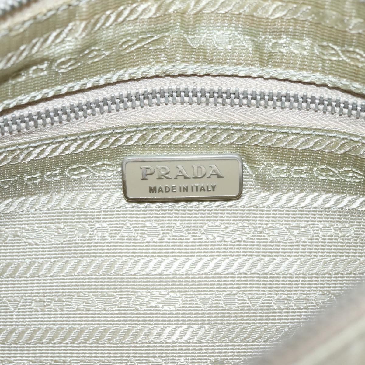 Prada Tessuto Ecru Synthetic Handbag (Pre-Owned) Size ONE SIZE - 9 Thumbnail