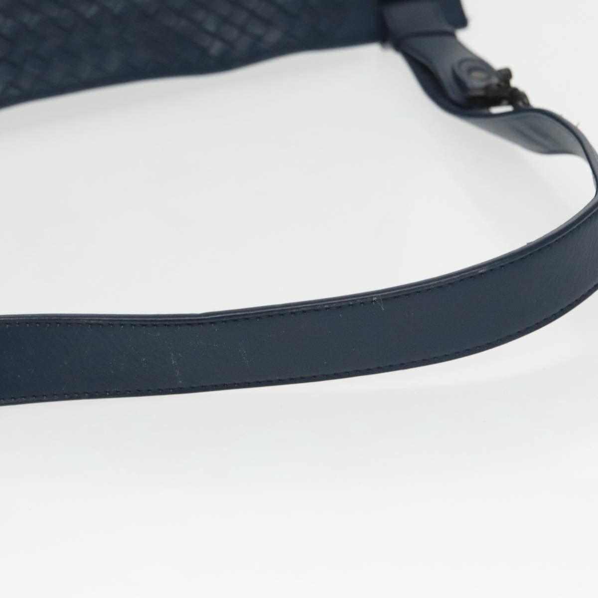 Bottega Veneta Intrecciato Navy Leather Shoulder Bag (Pre-Owned) Size ONE SIZE - 4 Thumbnail