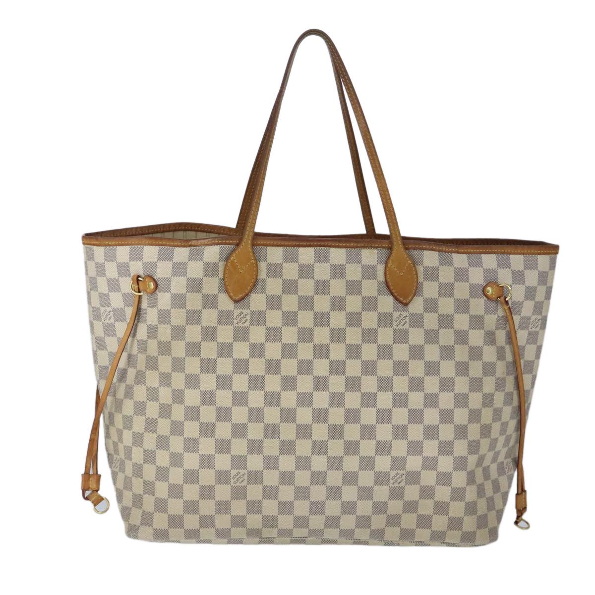 Louis Vuitton Neverfull Gm White Canvas Tote Bag (Pre-Owned) Size ONE SIZE - 2 Thumbnail