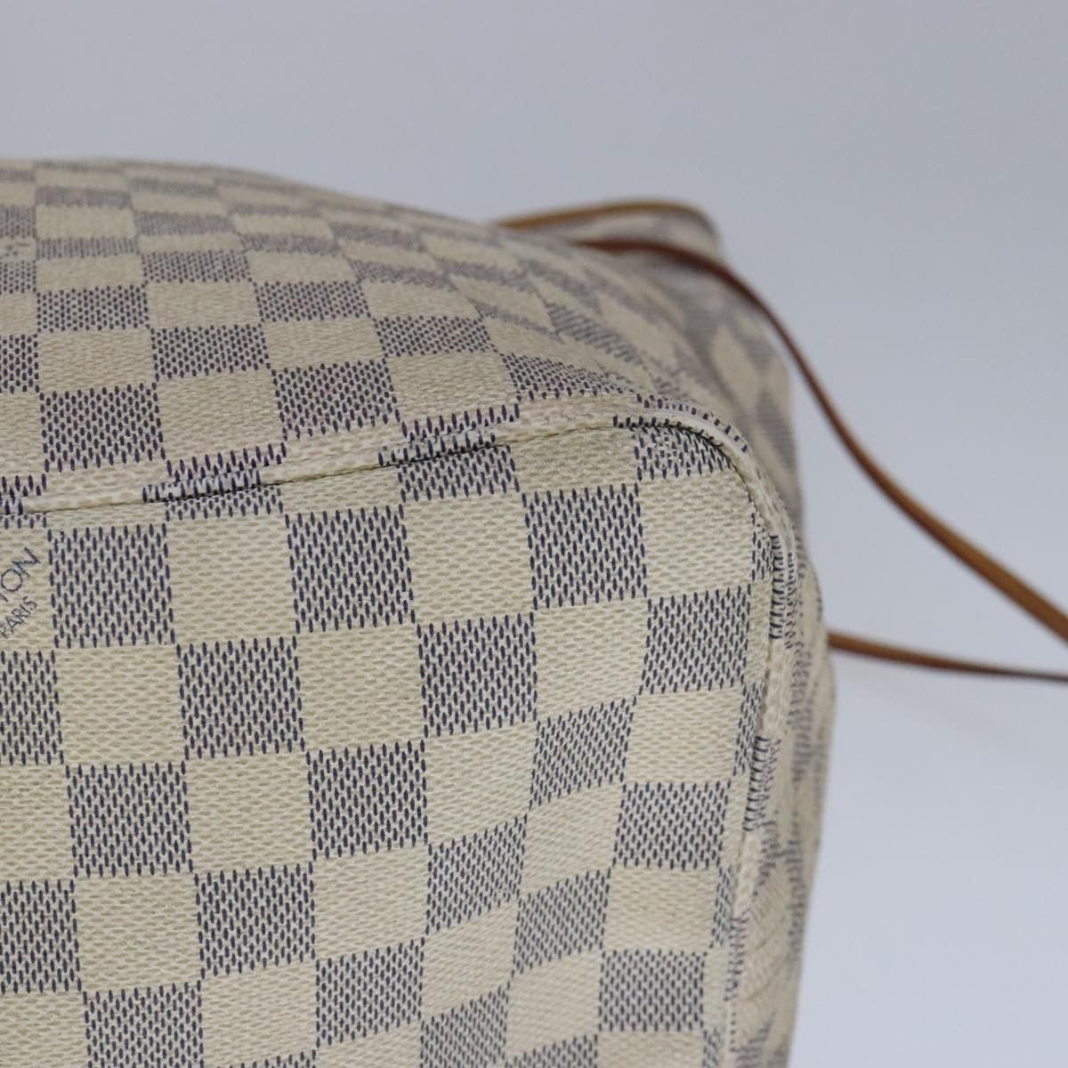 Louis Vuitton Neverfull Gm White Canvas Tote Bag (Pre-Owned) Size ONE SIZE - 7 Thumbnail