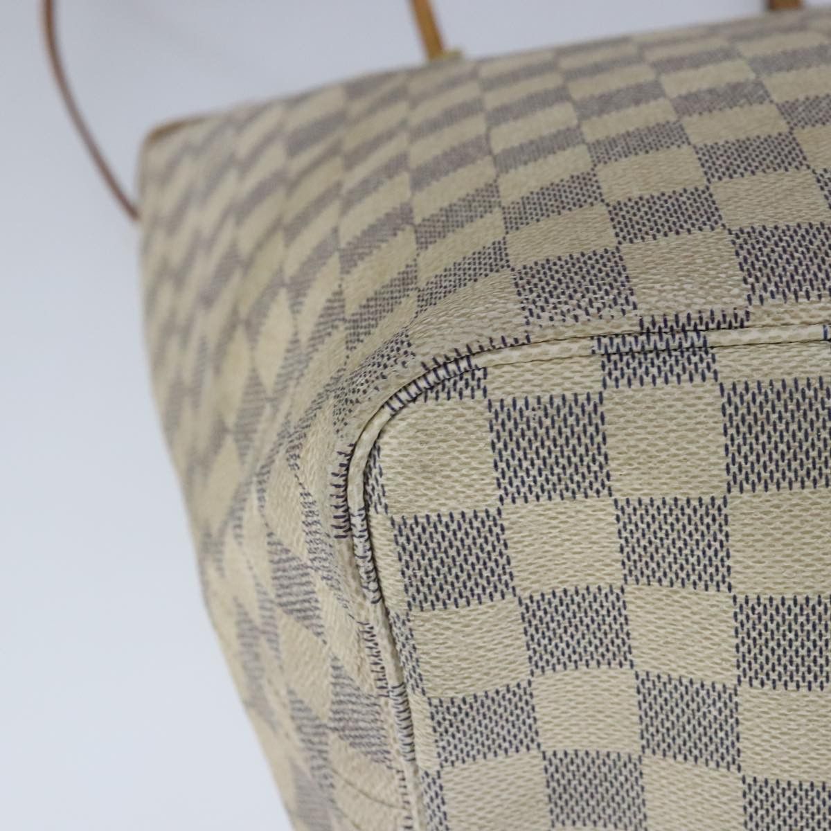 Louis Vuitton Neverfull Gm White Canvas Tote Bag (Pre-Owned) Size ONE SIZE - 8 Thumbnail