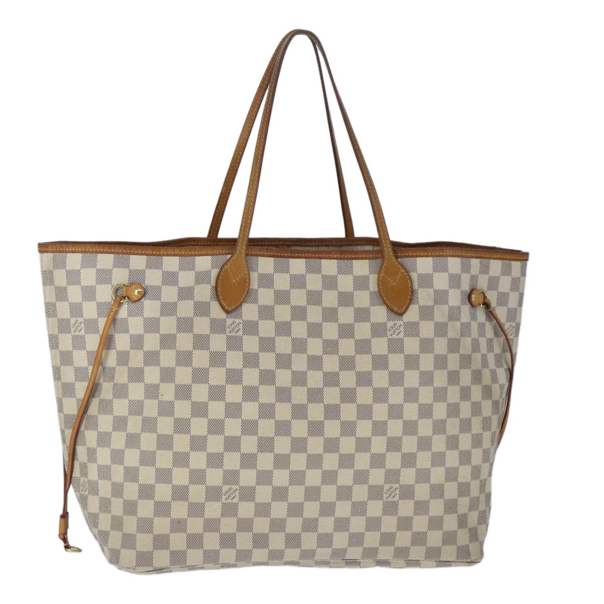 Louis Vuitton Neverfull Gm White Canvas Tote Bag (Pre-Owned) Size ONE SIZE - 20 Thumbnail