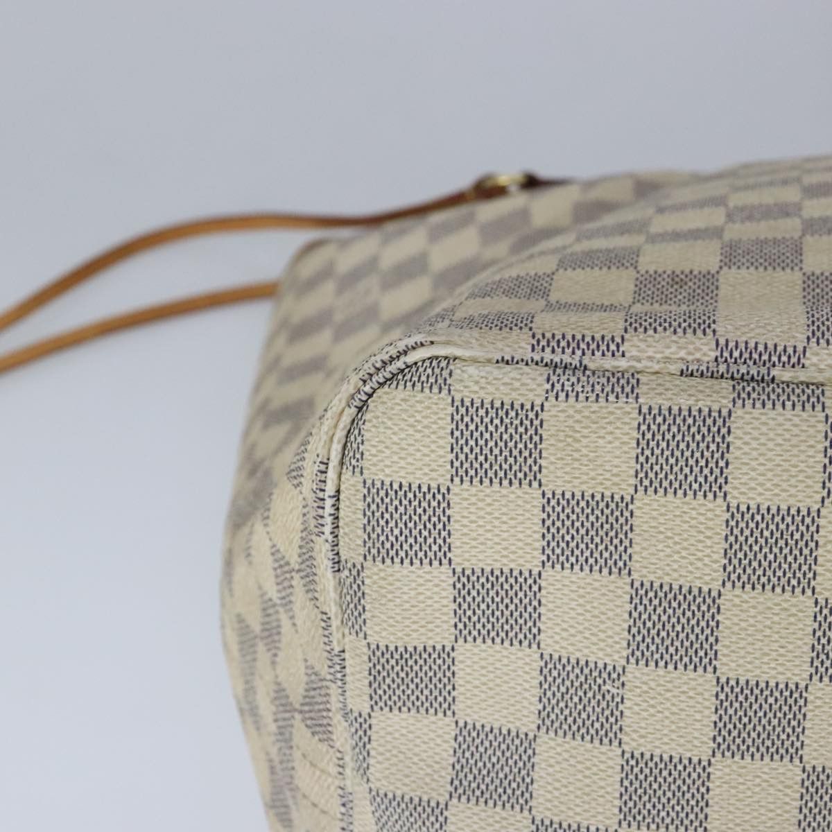 Louis Vuitton Neverfull Gm White Canvas Tote Bag (Pre-Owned) Size ONE SIZE - 6 Thumbnail