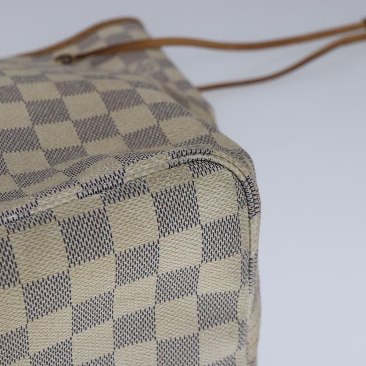 Louis Vuitton Neverfull Gm White Canvas Tote Bag (Pre-Owned) Size ONE SIZE - 9 Thumbnail