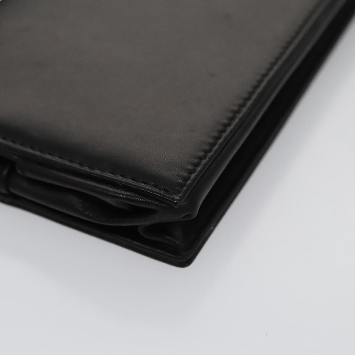 Salvatore Ferragamo Gancini Black Leather Clutch Bag (Pre-Owned) Size ONE SIZE - 7 Thumbnail
