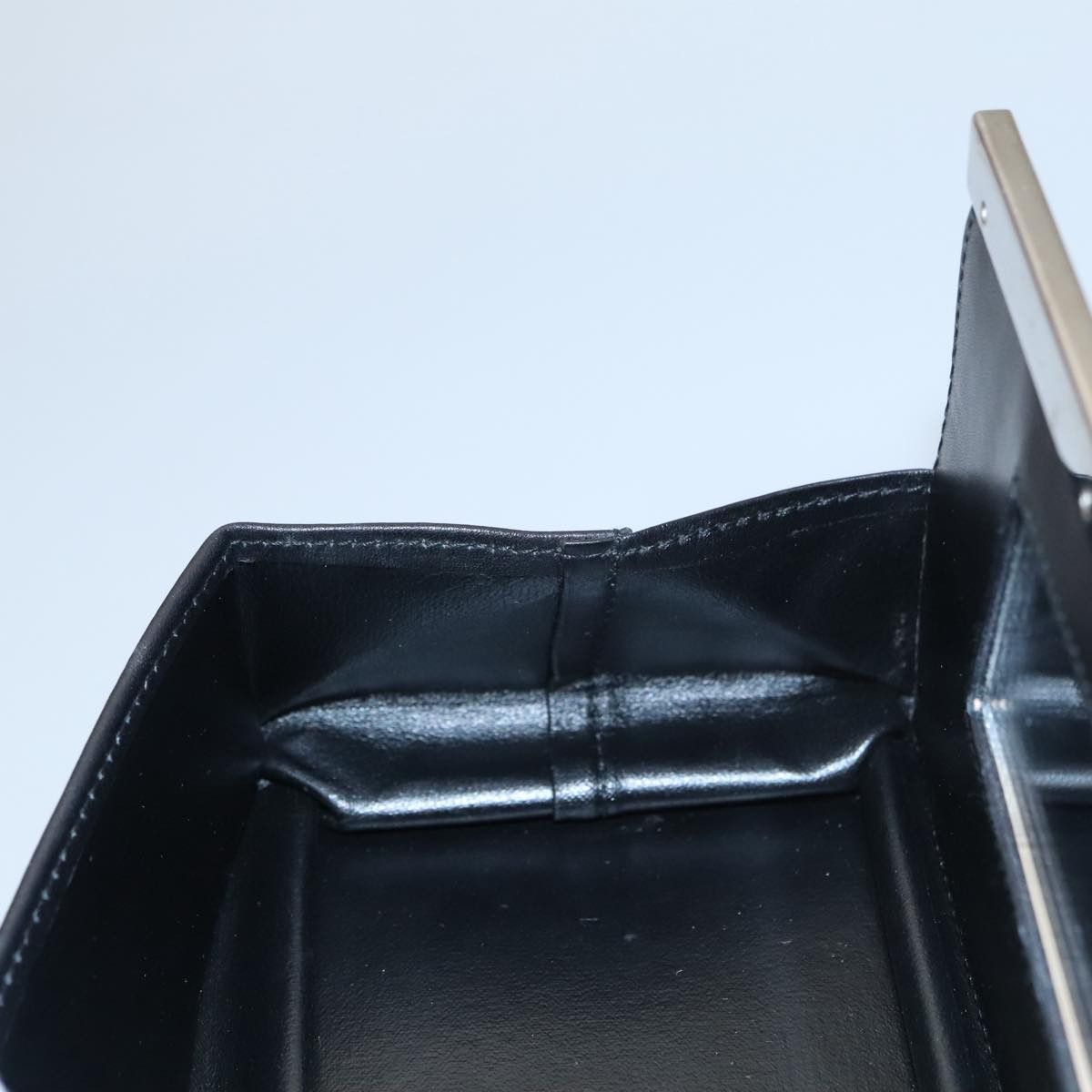 Salvatore Ferragamo Gancini Black Leather Clutch Bag (Pre-Owned) Size ONE SIZE - 17 Thumbnail