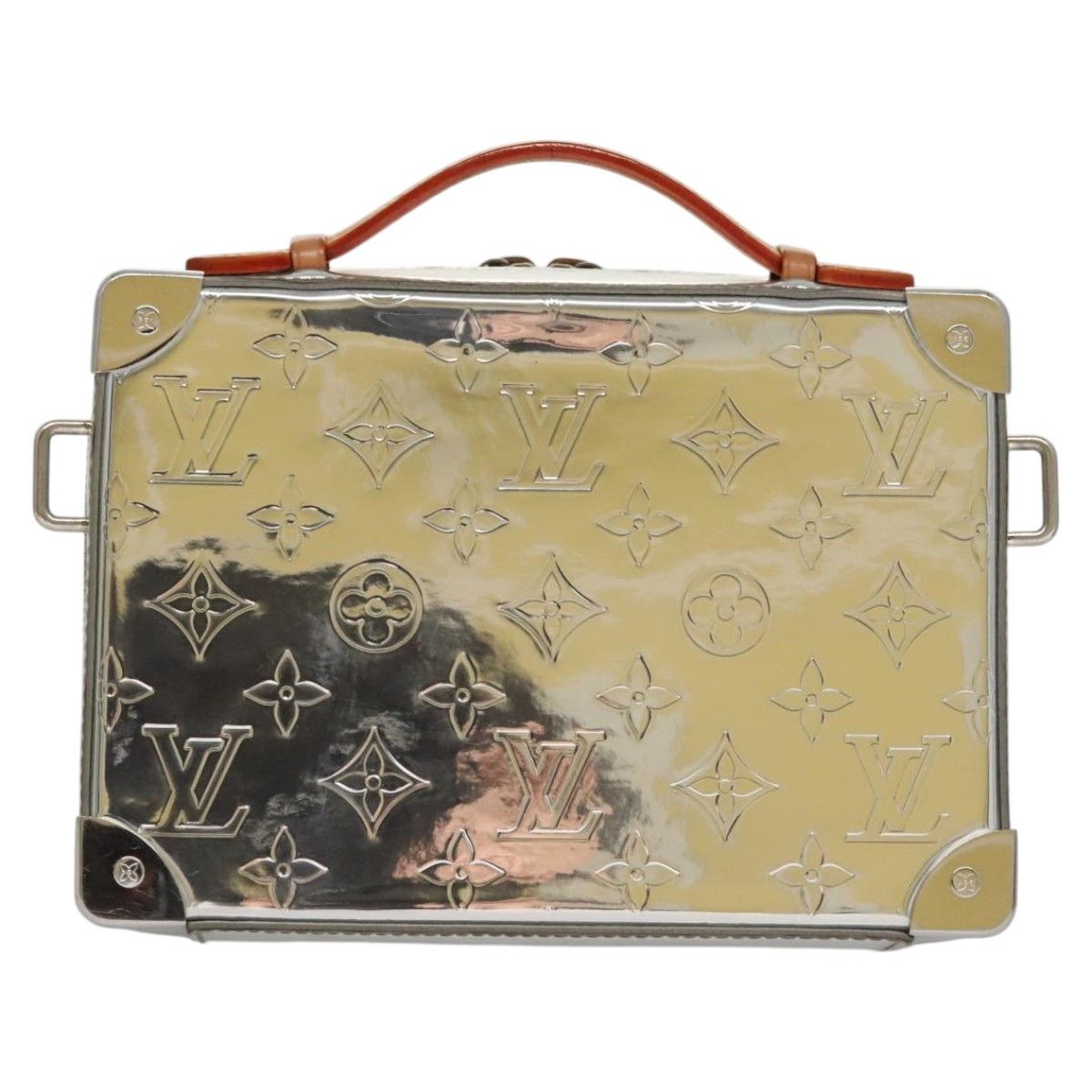 Louis Vuitton Soft Trunk Silver Patent Leather Handbag (Pre-Owned) Size ONE SIZE - 2 Thumbnail