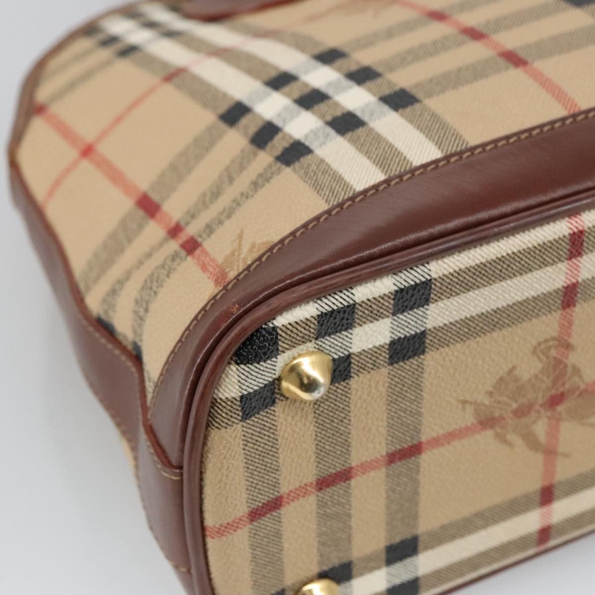 Burberry Nova Check Beige Canvas Handbag (Pre-Owned) Size ONE SIZE - 13 Thumbnail