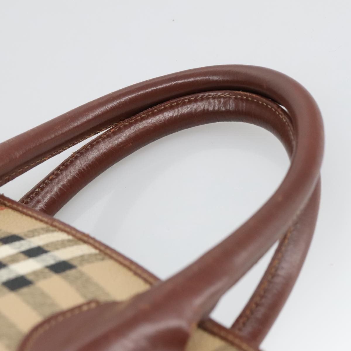 Burberry Nova Check Beige Canvas Handbag (Pre-Owned) Size ONE SIZE - 8 Thumbnail